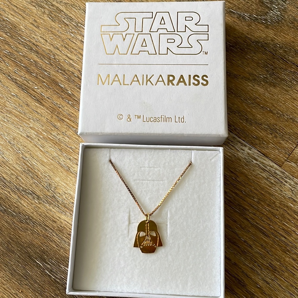 Darth Vader Helmet Malaika Raiss Star Wars Pendant Necklace